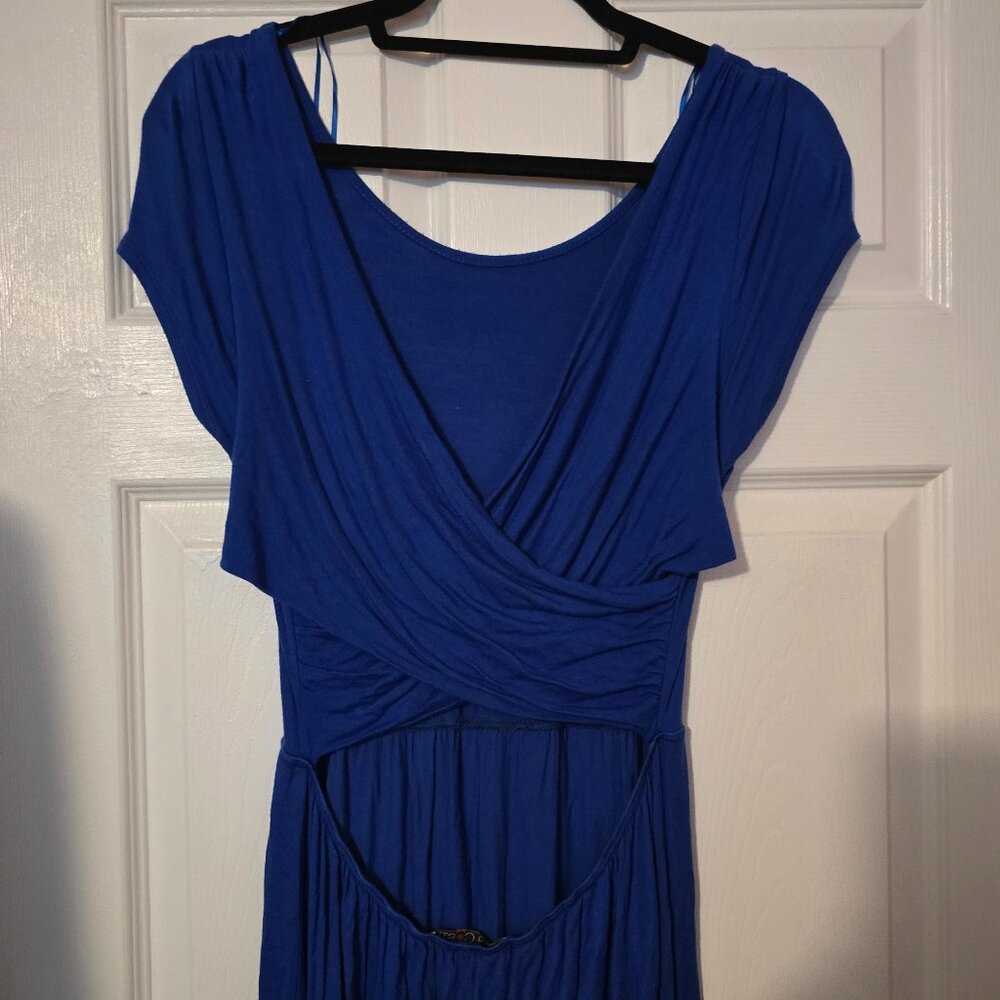 Royal blue maxi dress
